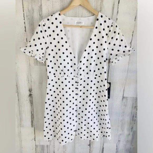 self portrait white circle floral lace mini dress Self-Portrait - Kjoler - Floral Lace Mini Dress - White
